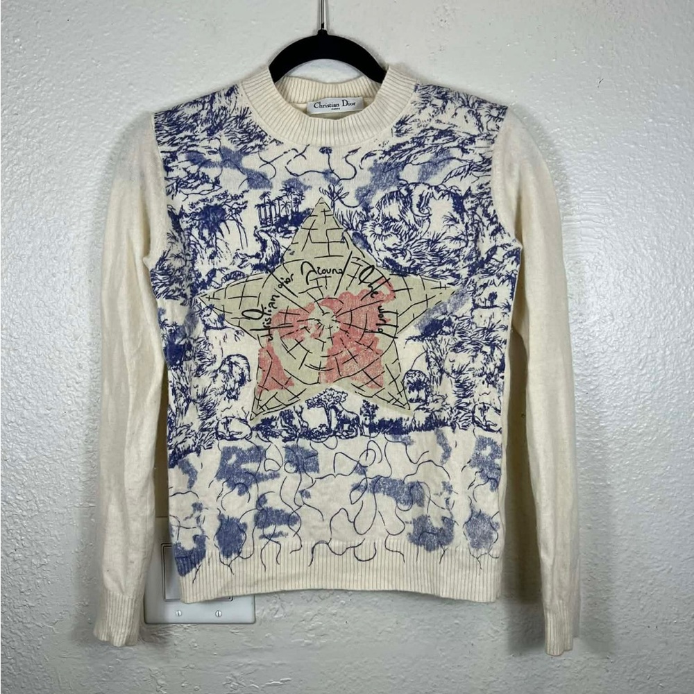 Dior Cream and Black Sweater